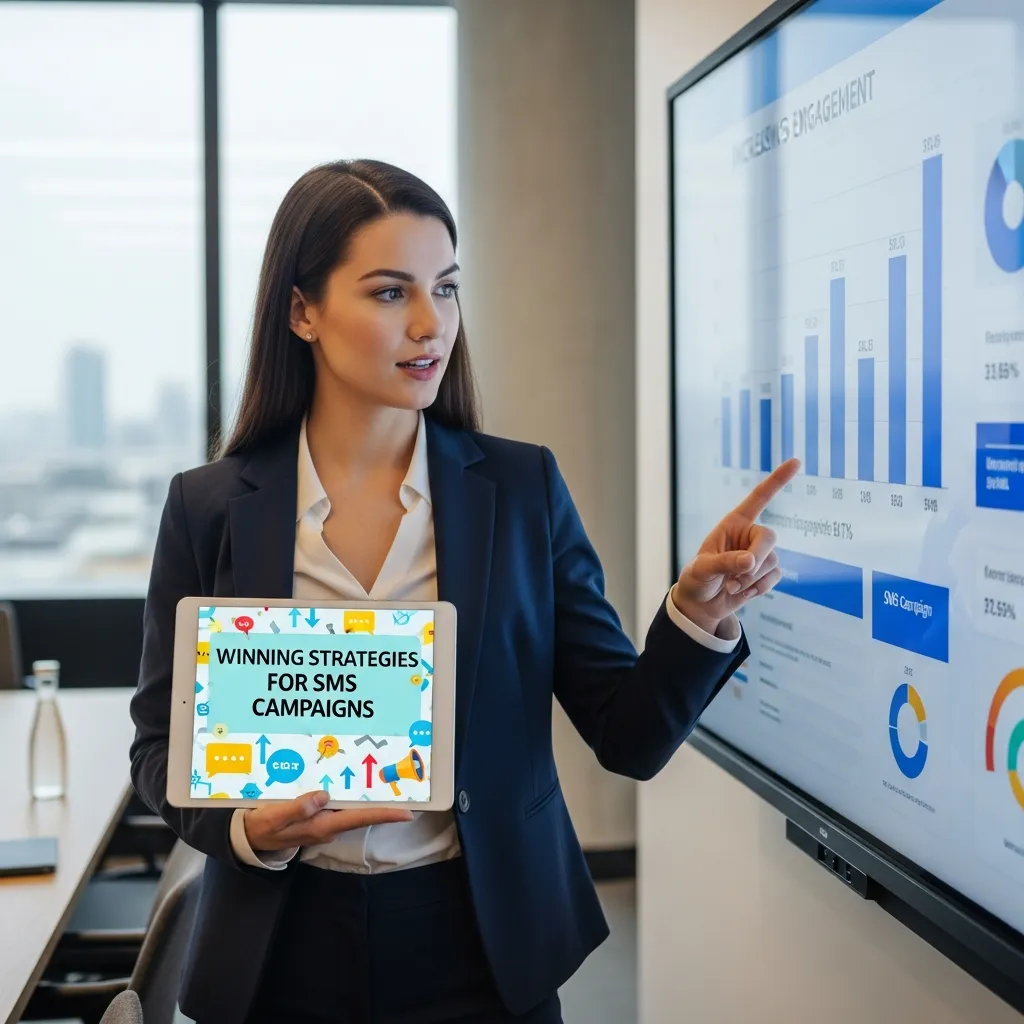 Infographic of effective SMS campaign strategies including timing and personalization